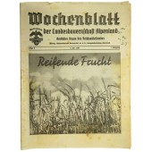 8 выпуск "Wochenblatt" der Landesbauernschaft Alpenland.