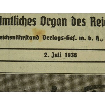 Wochenblatt 2.July 1938. Folge 8. Espenlaub militaria