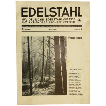 Заводской журнал металлургического комбината Edelstahl. Espenlaub militaria