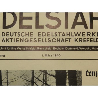 Edelstahl cuestión de fábrica 1. Marzo 1940. Nummer 3. Espenlaub militaria