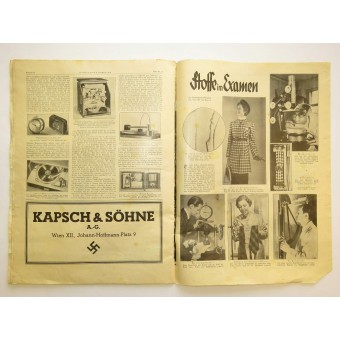 Журнал Illustrierter Rundfunk Heft 13. München, 27. Марта 1938. Espenlaub militaria