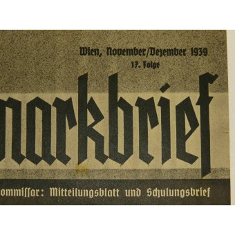 Пропагандистский журнал Der Ostmarkbriefдля австрийцев XI/XII 1939. Espenlaub militaria
