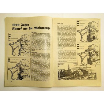 Nazi de propaganda ilustrada revista Der Ostmarkbrief. Espenlaub militaria