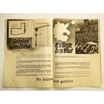 Political magazine Der Ostmarkbrief Jan 39 issue. Espenlaub militaria