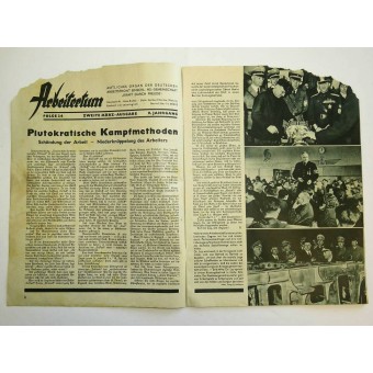DAF:s officiella tidning Arbeitertum från KdF. Espenlaub militaria