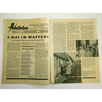 La organización DAF y Kraft durch Freude revista Arbeitertum. Espenlaub militaria