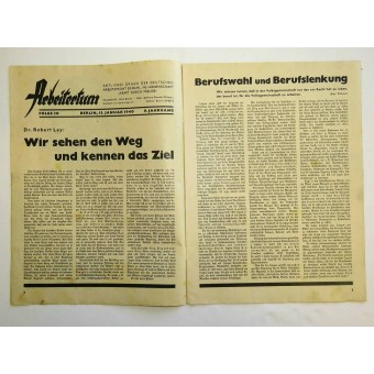 Arbeitertum Het magazine van DAF 15 januari 1940, folge.20. Espenlaub militaria