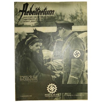 Revista oficial de KDF y DAF Arbeitertum 1. febrero de 1940, Folge.21. Espenlaub militaria
