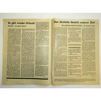 KdF:s och DAF:s officiella tidning Arbeitertum 1. Februari 1940, Folge.21. Espenlaub militaria