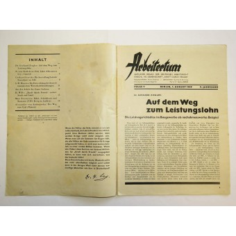 Arbeitertum el 1 de agosto de 1939, Folge.9.. Espenlaub militaria