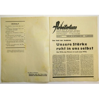 12 выпуск журнала немецкого трудового фронта Arbeitertum. Espenlaub militaria