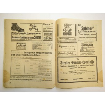 Wochenblatt der Bauernschaft Tirol. 1.June 1938. Folge 24. Espenlaub militaria