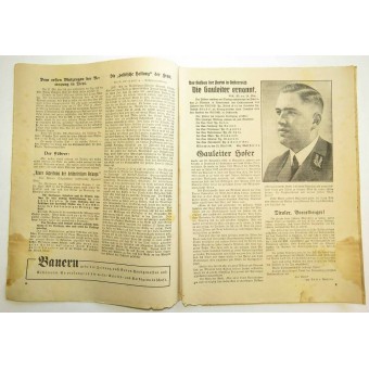 Wochenblatt der Bauernschaft Tirol. 1.Juni 1938. Folge 24. Espenlaub militaria