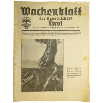 Juin 1938. Folge 25 Wochenblatt der Baurernschoft Tirol. Espenlaub militaria