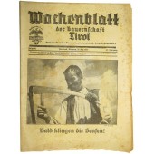 "Wochenblatt" der Baurernschoft Tirol 25.May 1938. Folge23