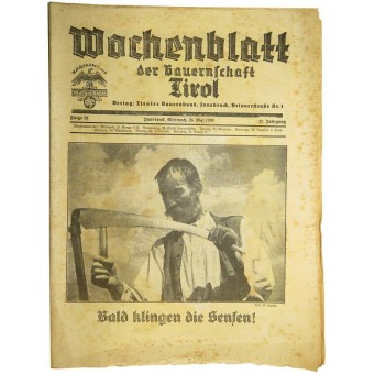 Wochenblatt Der Baurernschoft Tirol 25. toukokuuta 1938. Folge23. Espenlaub militaria