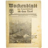 "Wochenblatt" 15. June 1938. Folge 26. Der Bauernschaft im Bau Tirol