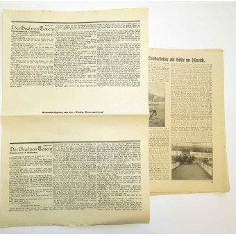 Wochenblatt 15 de junio de 1938. Folge 26. Der Bauernschaft im Bau Tirol. Espenlaub militaria
