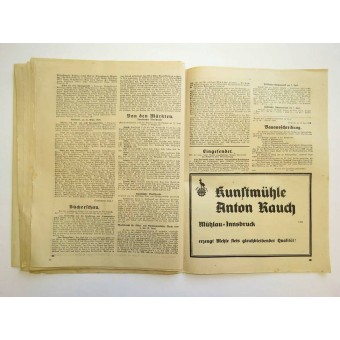 Wochenblatt 15. June 1938. Folge 26. Der Bauernschaft im Bau Tirol. Espenlaub militaria
