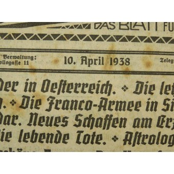 Le Führer est de retour à lAutriche! Neue Illustrierte « Wochenschau. Espenlaub militaria
