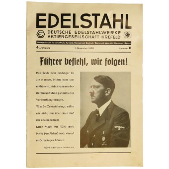 Månadsnummer av tidskriften Edelstahl.. Espenlaub militaria