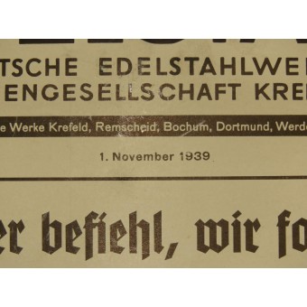 Edición mensual de la revista Edelstahl. Espenlaub militaria