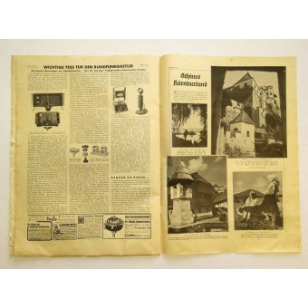 Журнал Illustrierter Rundfunk Heft 14. München, 3. Апреля 1938. Espenlaub militaria
