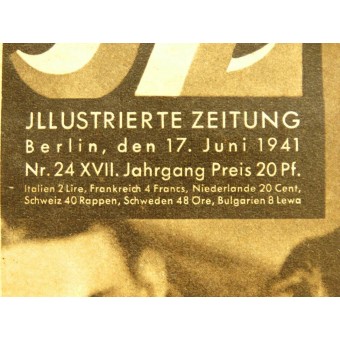 Neue JZ Illusteerte Zeitung Berlin, den 17. kesäkuuta 1941. Nr. 24. Espenlaub militaria