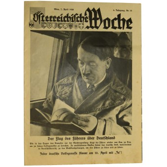 Poster - magazine. Anschluss Austria 1 March 1938 Österreichische Woche. Espenlaub militaria