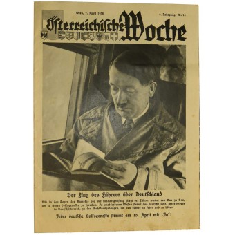 Газета- плакат Österreichische Woche Wien, 7. Апреля 1938. Espenlaub militaria