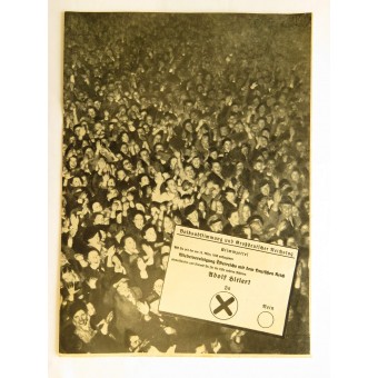 Газета- плакат Österreichische Woche Wien, 7. Апреля 1938. Espenlaub militaria