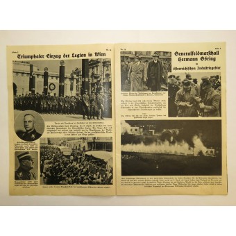 Plakat - Zeitschrift. Anschluss Österreichs 1. März 1938 Österreichische Woche. Espenlaub militaria
