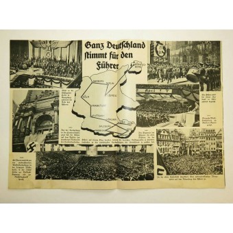 Газета- плакат Österreichische Woche Wien, 7. Апреля 1938. Espenlaub militaria