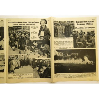 Cartel - revista. Anschluss Austria 1 de marzo de 1938 Österreichische Woche. Espenlaub militaria