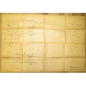 Самолёт- HS 100 (Henschel) Схема для моделиста конструктора. Espenlaub militaria
