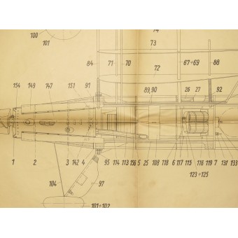Самолёт- HS 100 (Henschel) Схема для моделиста конструктора. Espenlaub militaria