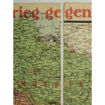 Map - Der Krieg gegen Rusßland. Espenlaub militaria