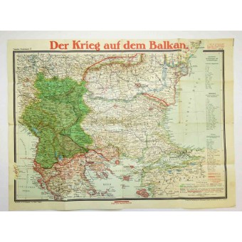 Carte, la guerre sur les Balkans dans WW1. Espenlaub militaria