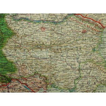 Map, the war on Balkans in WW1. Espenlaub militaria