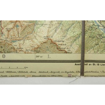 Prima della guerra mappa austriaca Großglockner- und Venedigergruppe. Espenlaub militaria