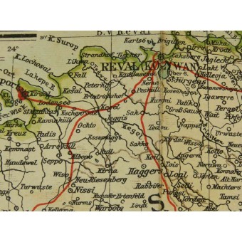 The war against Russia, 3 Empires shown mutual borders. Espenlaub militaria