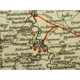 Three European Empires on WW1 map. War against Russia. Espenlaub militaria
