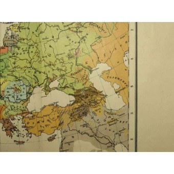 Trois Empires européens sur la carte. WW1 Guerre contre la Russie. Espenlaub militaria