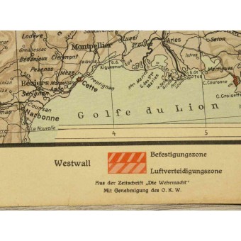 Alemán WW2 mapa patriotical. Espenlaub militaria