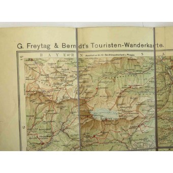 Туристическая карта Верхней Австрии G. Freytag und Brendts. Espenlaub militaria