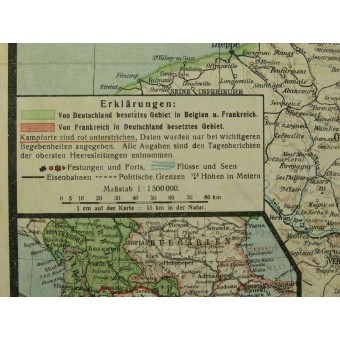 Doppia mappa lati del Teatro di guerra. luglio 1918. Espenlaub militaria