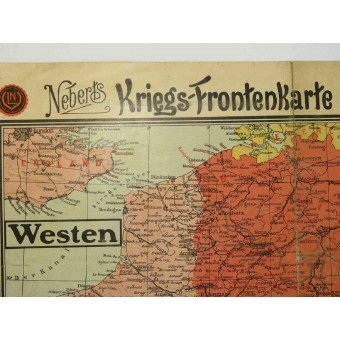 Kriegs-Frontenkarte Westen und Oosten. Espenlaub militaria