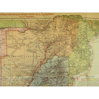 Carte du Sud-Afrika de la 2ème guerre des Boers. Espenlaub militaria