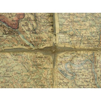 Карта Австрии довоенного выпуска, местность Klattau, Linz, Salzburg. Espenlaub militaria