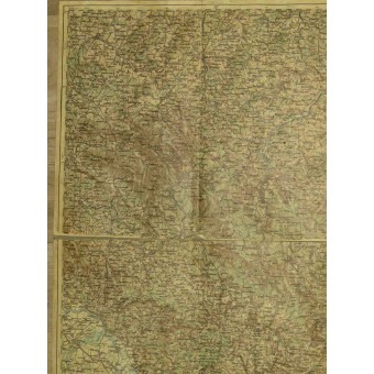 Pre War Oostenrijkse kaart: Klattau, Linz, Salzburg. Espenlaub militaria